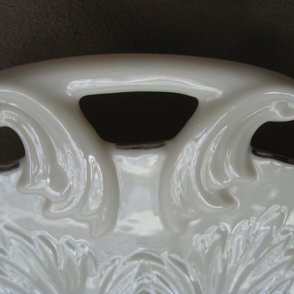 Lenox Ivory Spring Garden Celery Handled Serving Tray Gold Label Platinum Rim - Picture 6 of 11